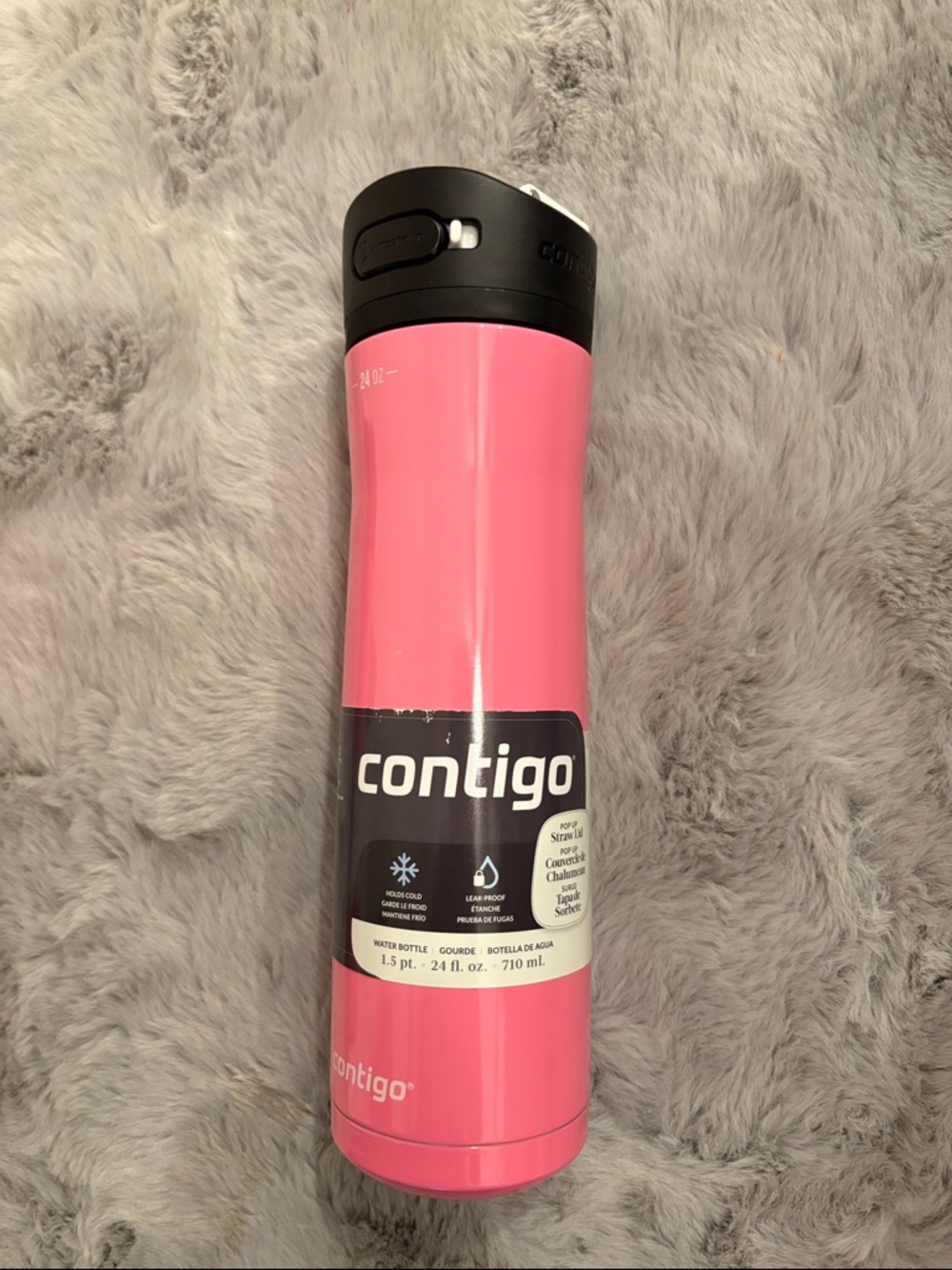 Contigo Azalea Stainless Travel Bottle with Pop Up Straw Lid